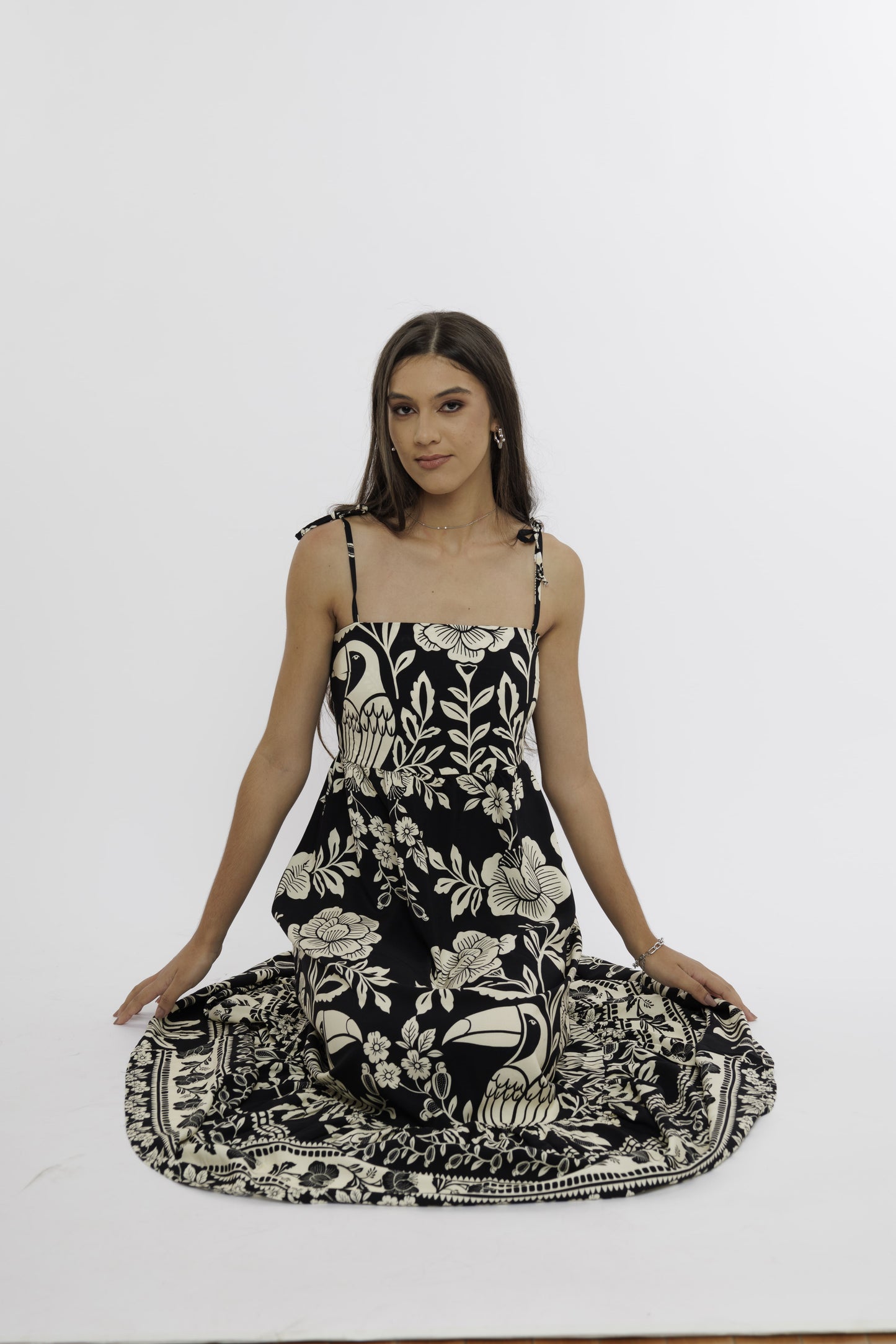 Vestido longo com alça Dubai Nights