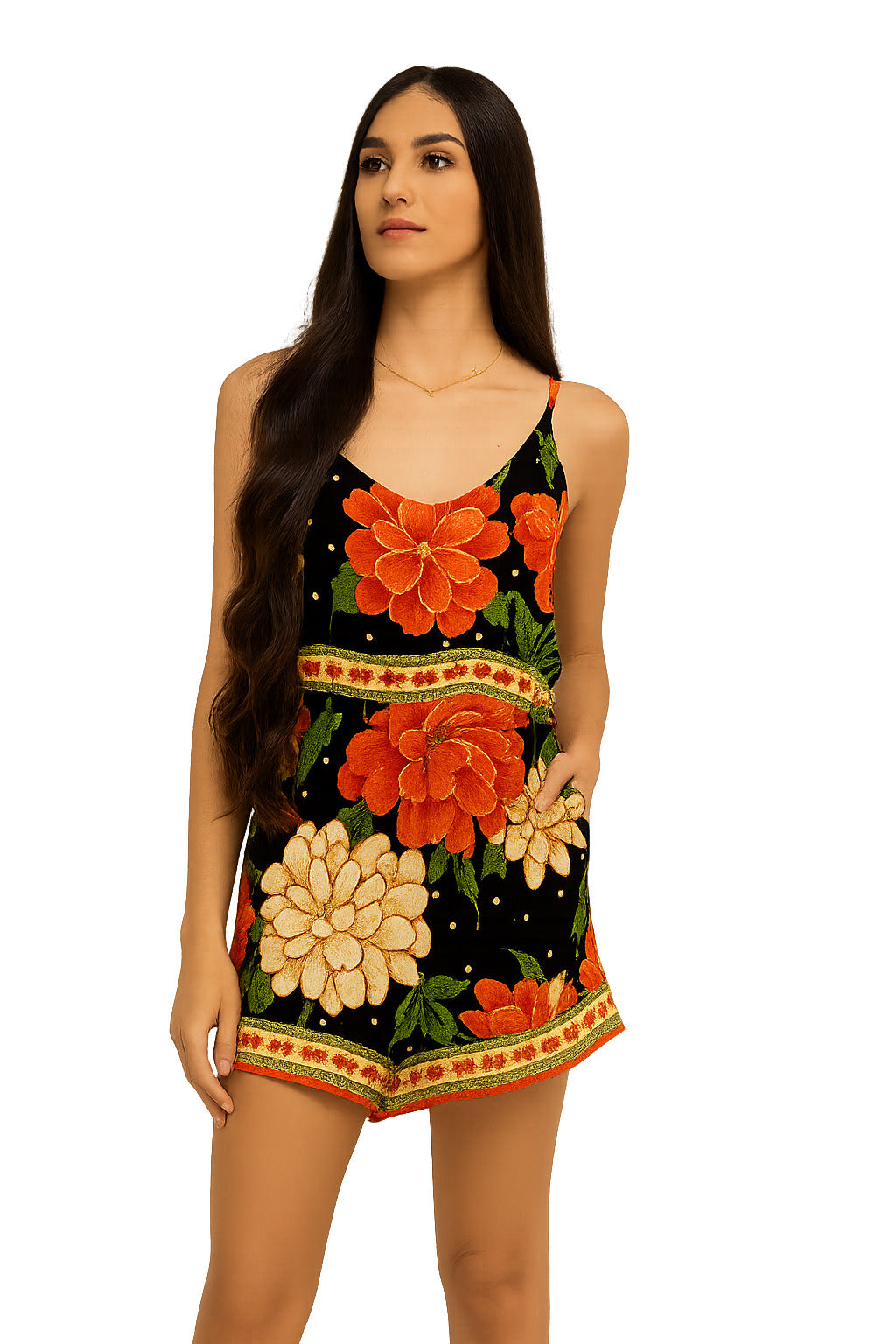 Macaquinho com alça Osaka Night