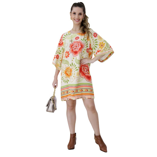 Vestido Soltinho Manga 3/4 Ibiza Pure