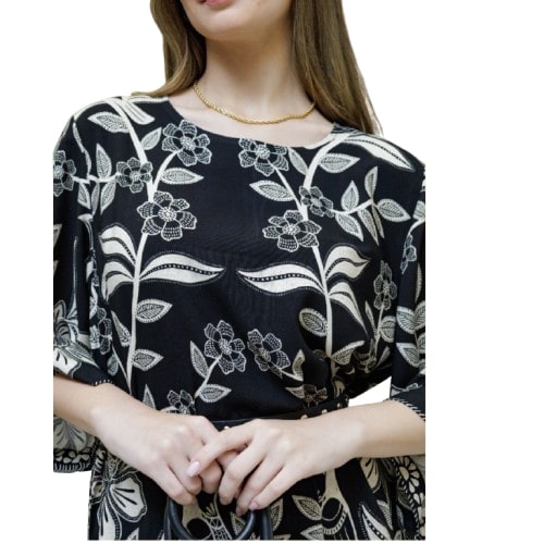 Vestido Soltinho Manga 3/4 Greece Lux