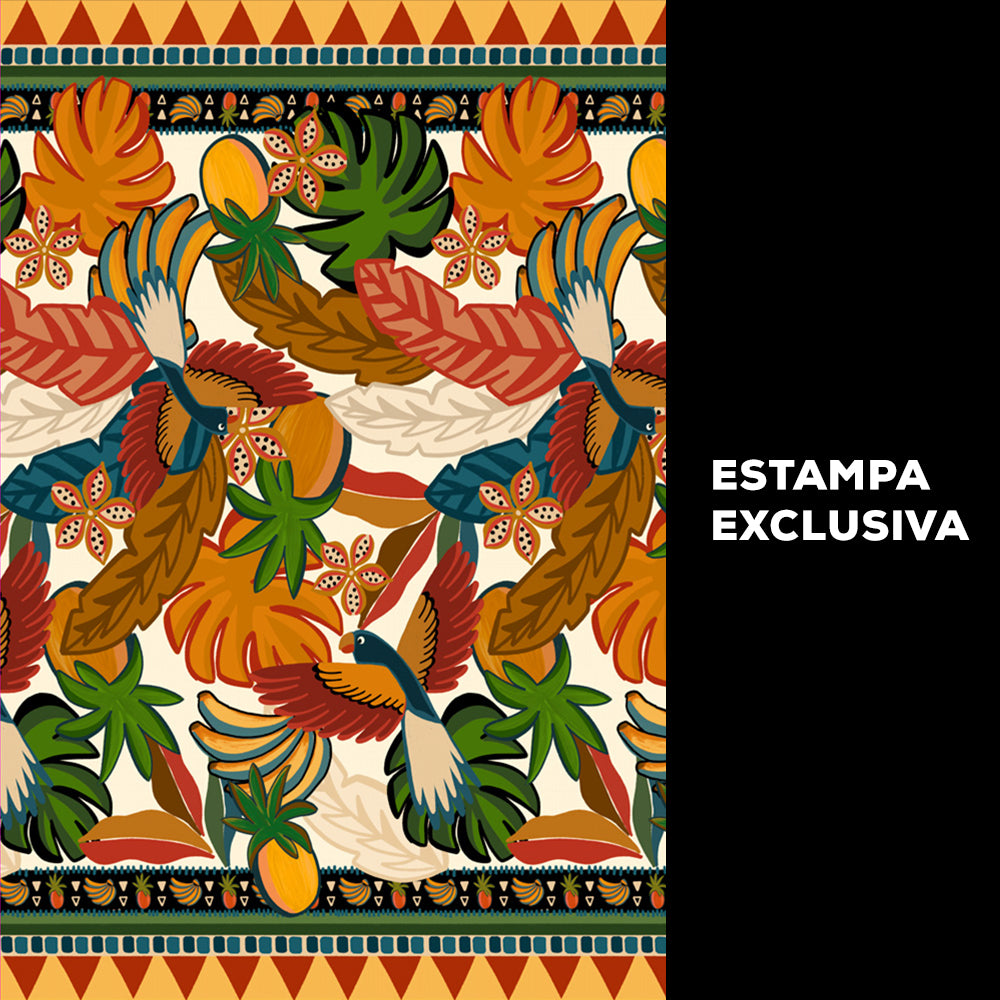 Canga estampada Praia Ipanema