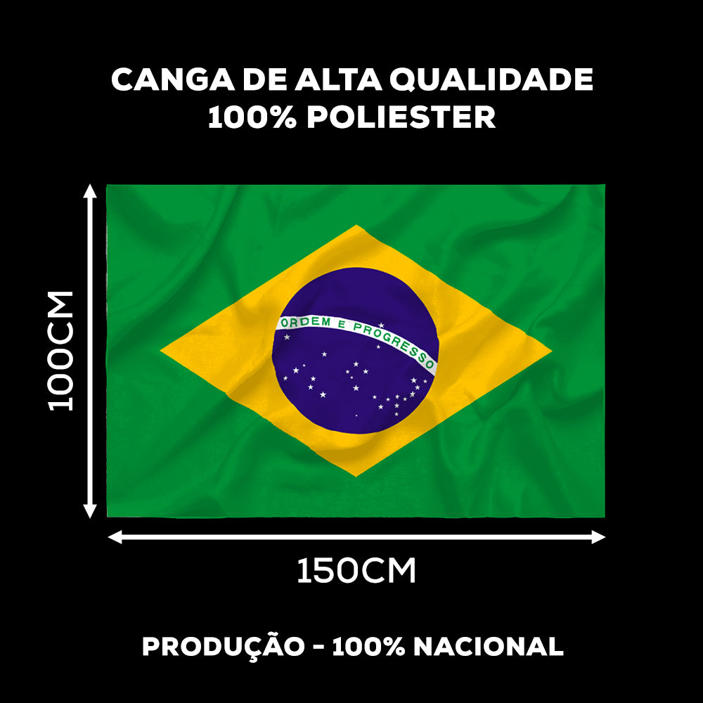 Canga estampada Bandeira Brasil