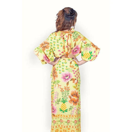 Conjunto cropped + saia Marina