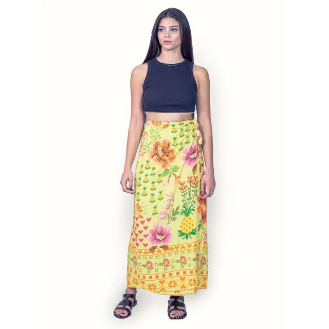 Conjunto cropped + saia Marina