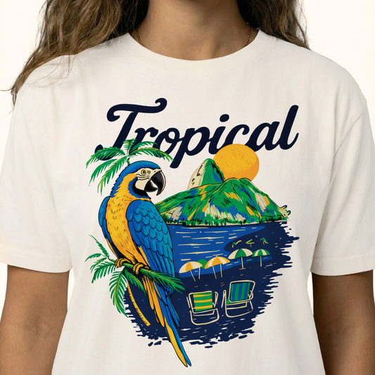 Camiseta Feminina Tropical 2