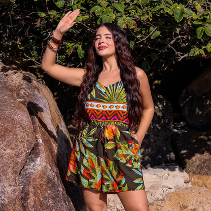 Macaquinho com alça Cairo Party