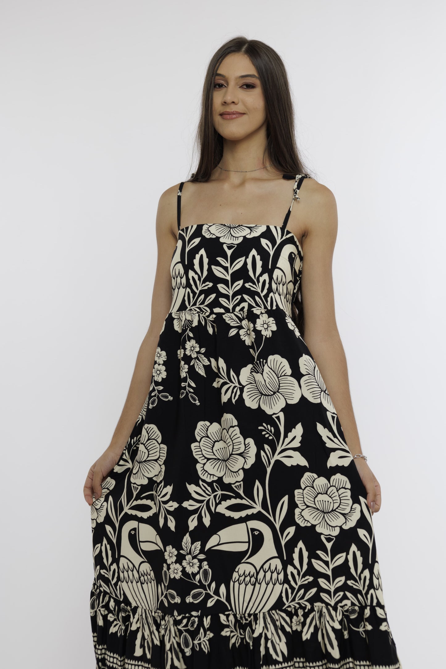 Vestido longo com alça Dubai Nights