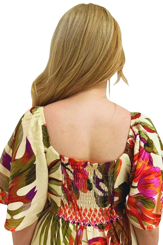 Vestido longo com manga Cairo Shine