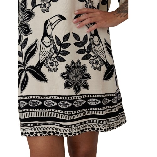 Vestido Soltinho Manga 3/4 Greece Soul