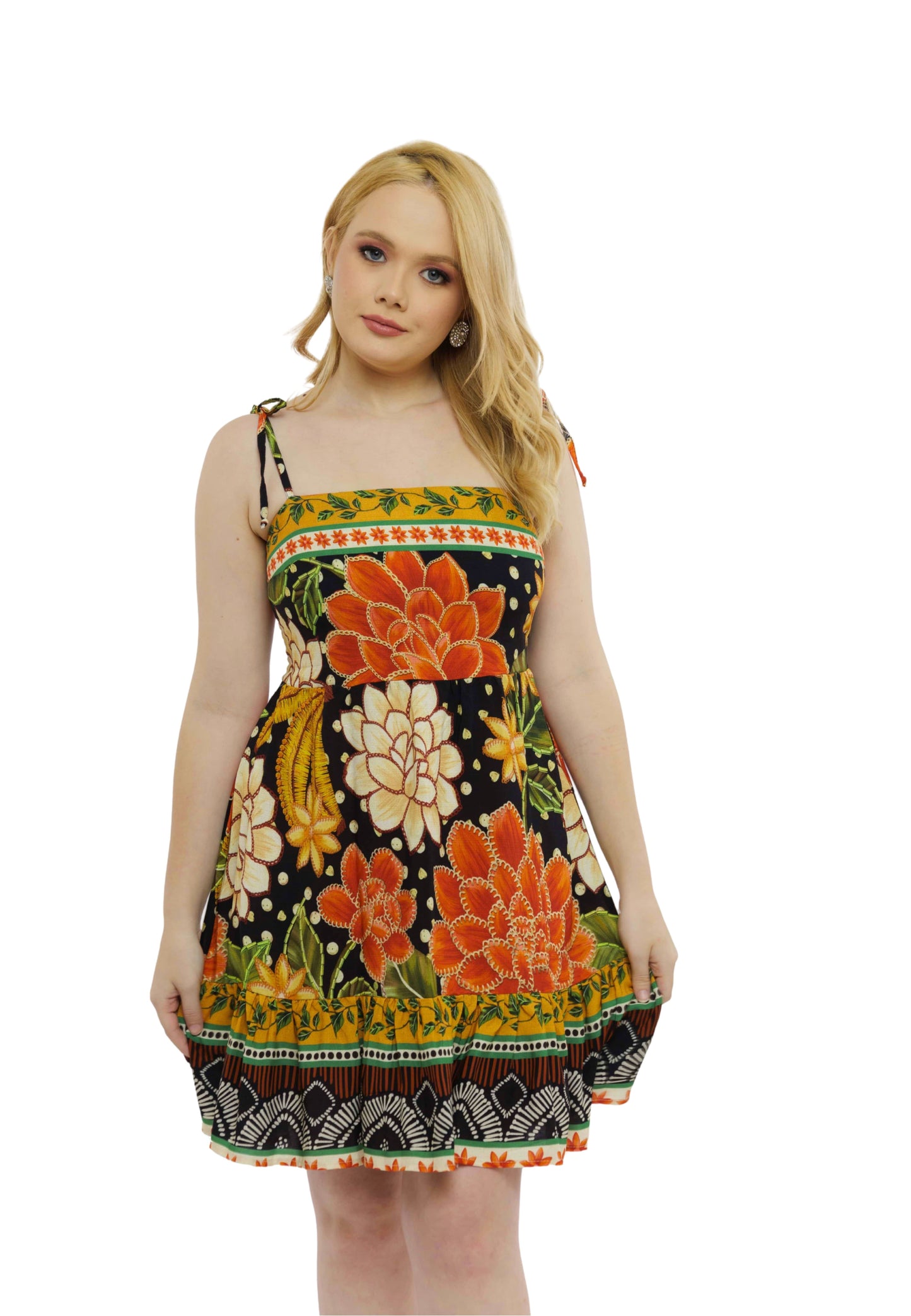 Vestido curto de alça Osaka Night