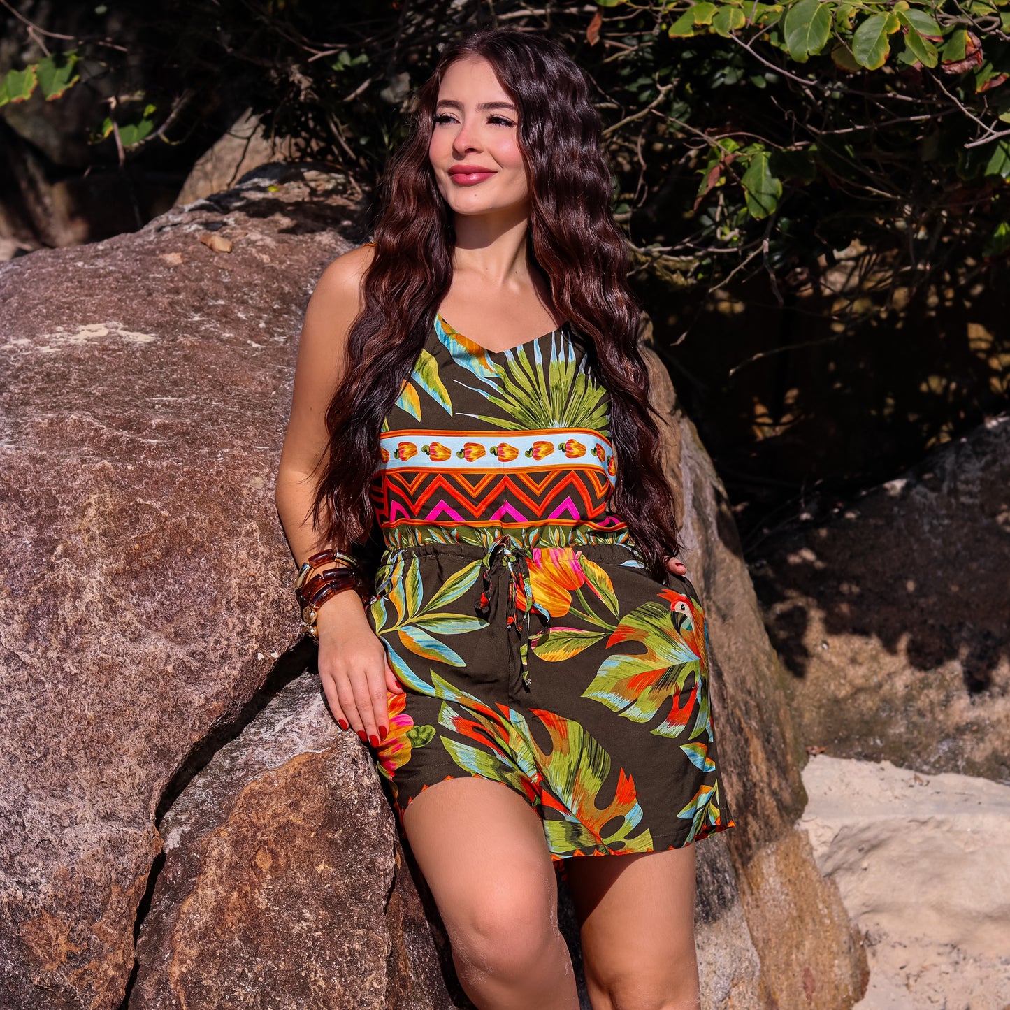 Macaquinho com alça Cairo Party