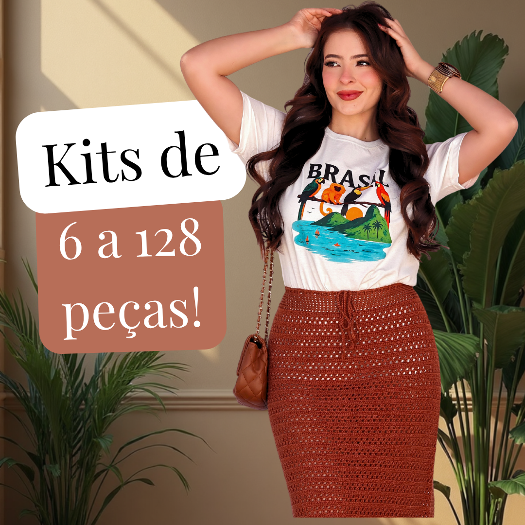 Kit fechado com Camisetas Tropical