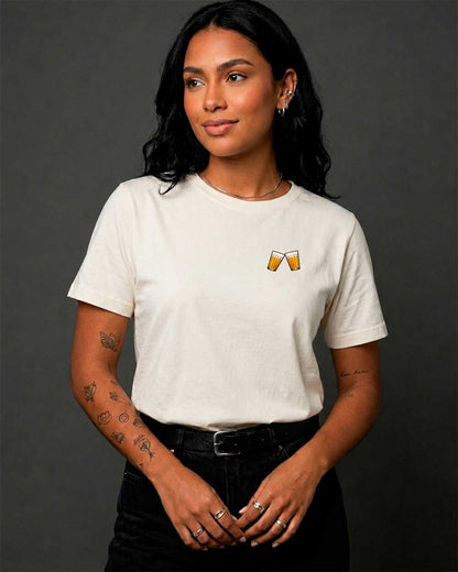 Camiseta Feminina Mini Bordado Cerveja