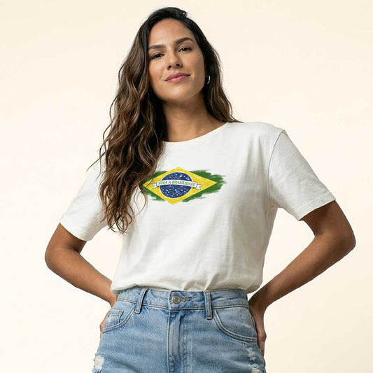 Camiseta Feminina Viva a Brasilidade