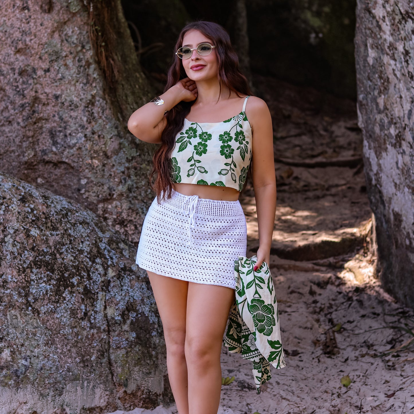 Kimono + Cropped Dubai Sands