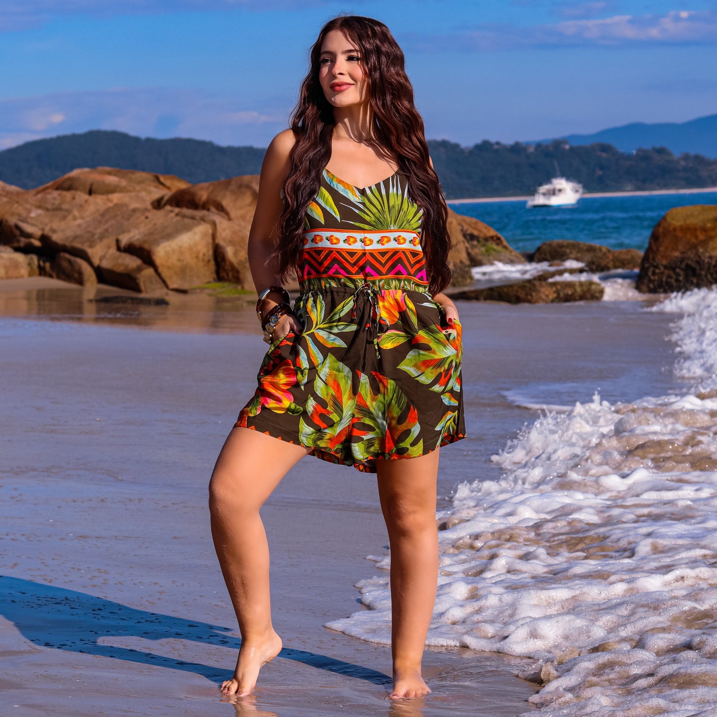 Macaquinho com alça Cairo Party