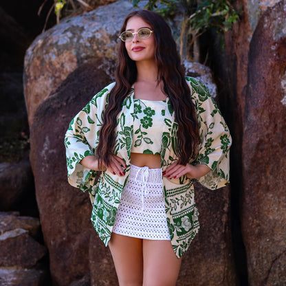 Kimono + Cropped Dubai Sands