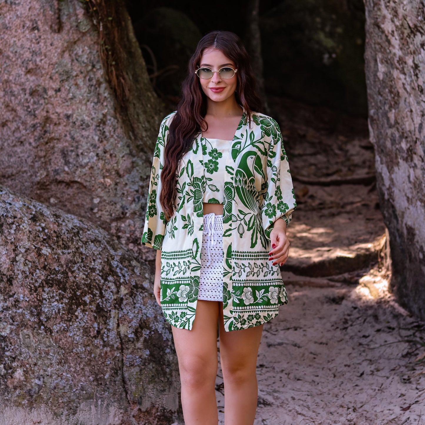 Kimono + Cropped Dubai Sands