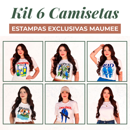 Kit fechado com Camisetas Variadas