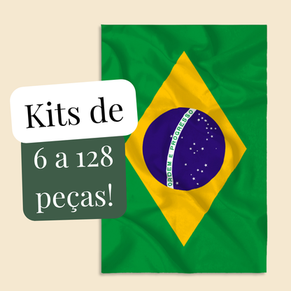 Kit com Cangas Bandeira do Brasil