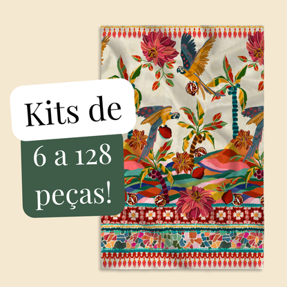 Kit com Cangas Flora
