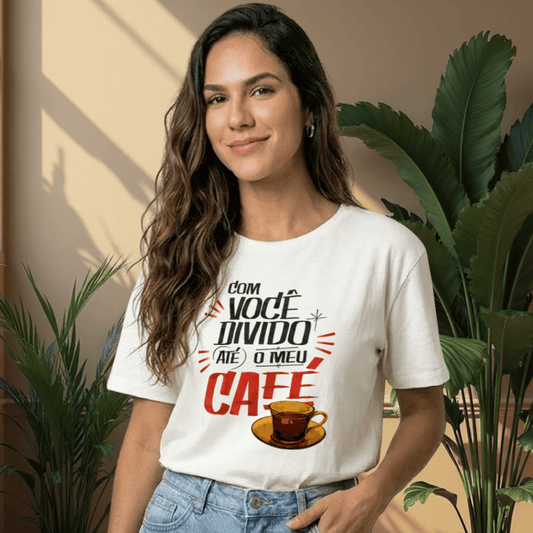 Camiseta Feminina Café