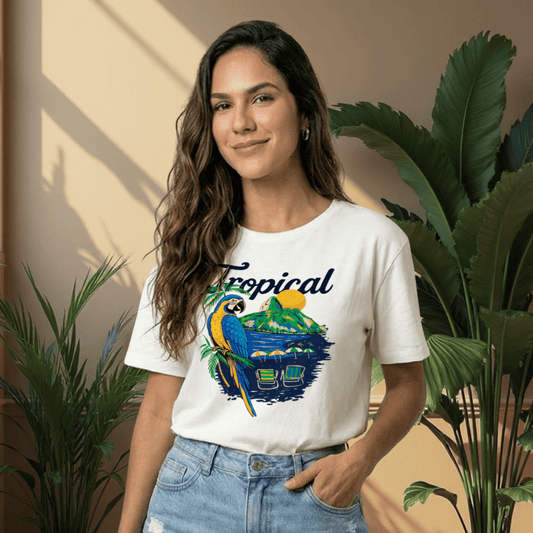Camiseta Feminina Tropical 2